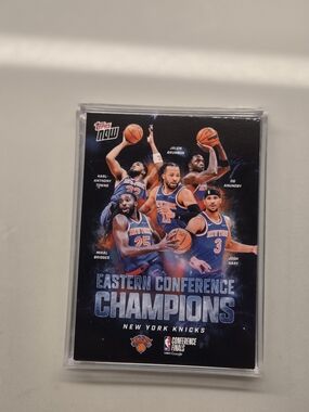 Topps New York Knicks Eastern Conference Champions Card - Blue & Orange